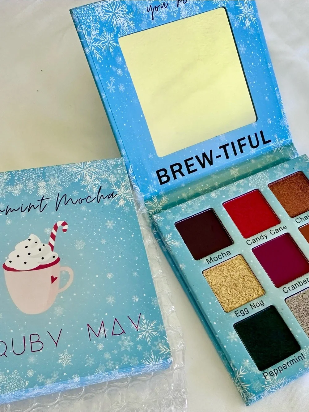 Brew-tiful Holiday Eyeshadow Palette by - Peppermint Mocha (Multicolor)